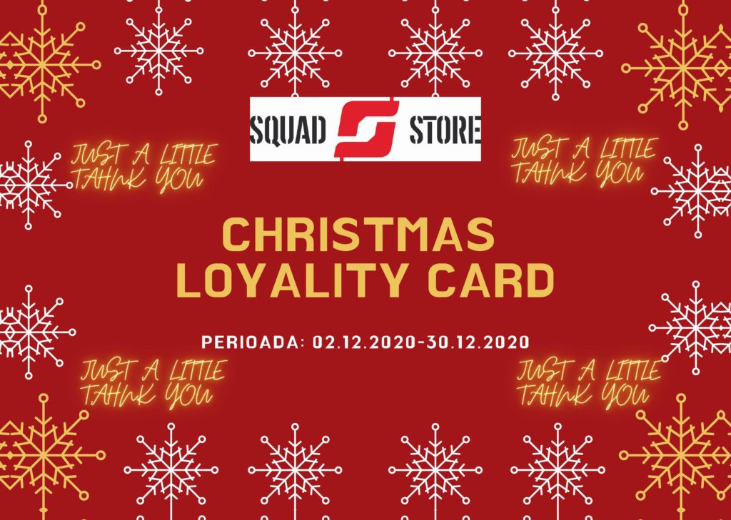 chirstmas loyality cards squad store shooting range