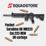 Pachet Carabina cu luneta HK MR223 calibru .223REM  30 cartuse/persoana Cod 98