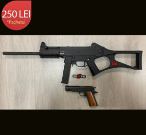 Pistol +carabina HK USC calibrul .45APC/.45ACP + 15 /15 cartuse